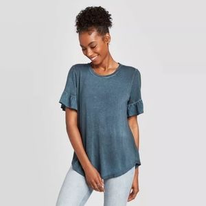 Knox Rose Ruffle Short Sleeve Top